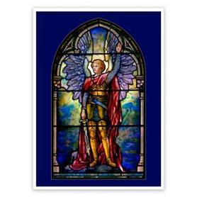 Открытка «Архангел Михаил» Витраж Тиффани