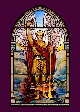 Открытка «Архангел Гавриил» Витраж Тиффани